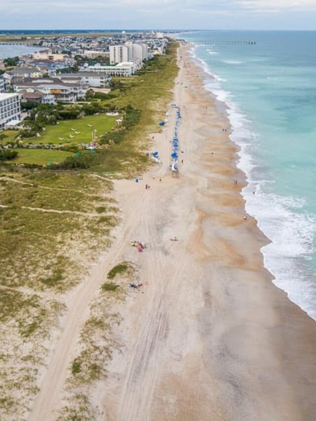 aerial view of Wrightsville Beach