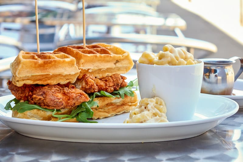 Chicken & Waffle Sandwich at Parkside Restaurant, Raleigh