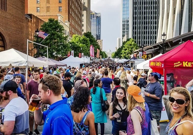 Brewgaloo Beer Fest in downtown