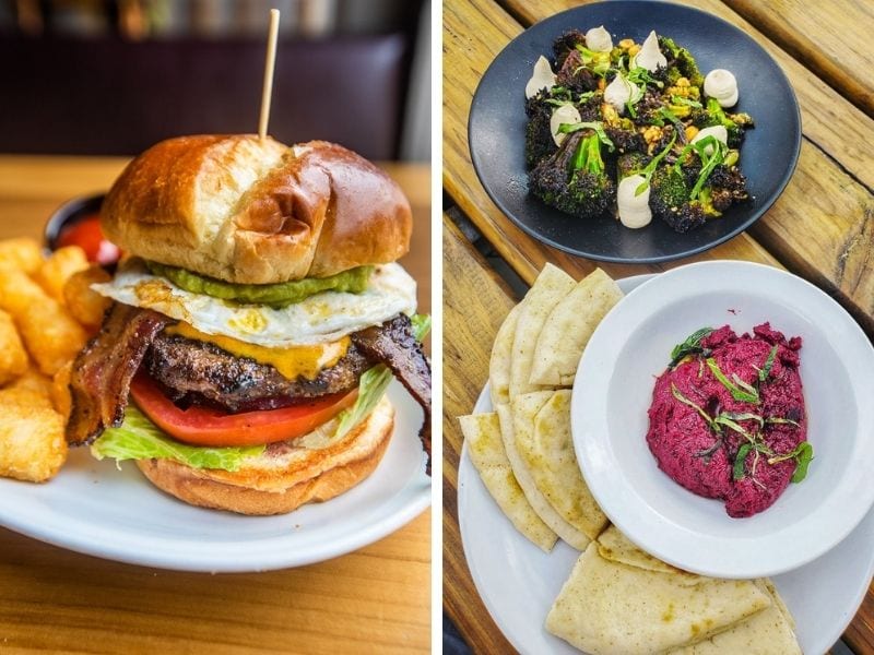 Burger at Parkside Restaurant / small plates at Why Hill Kitchen
