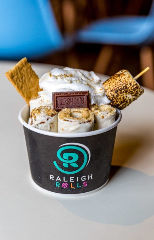 S'mores flavor at Raleigh Rolls