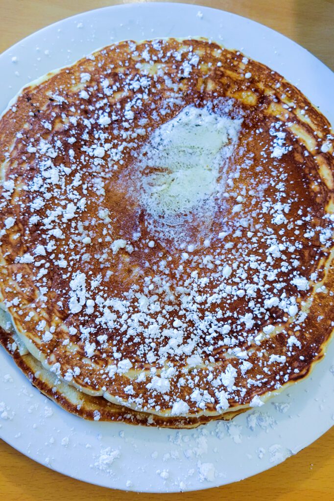 close up of a pancake