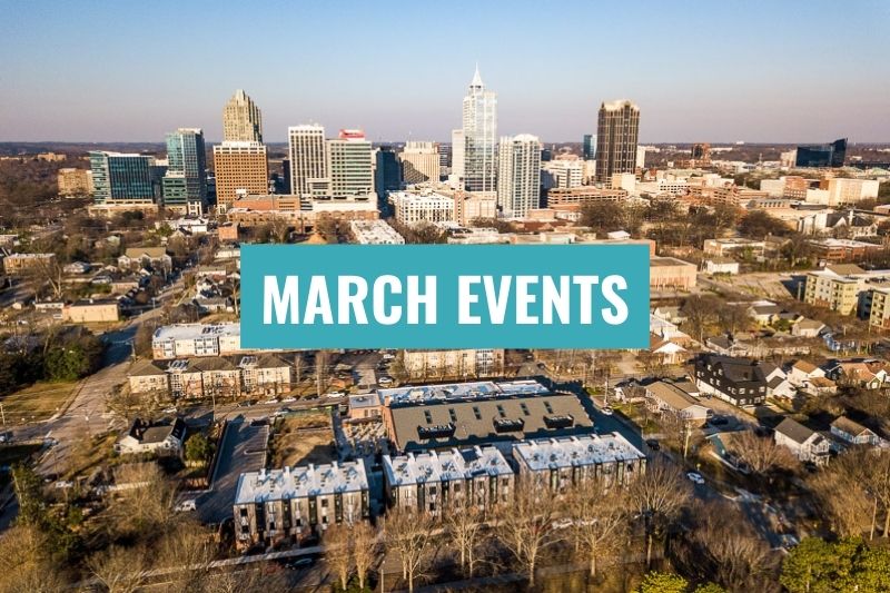 Raleigh events in March