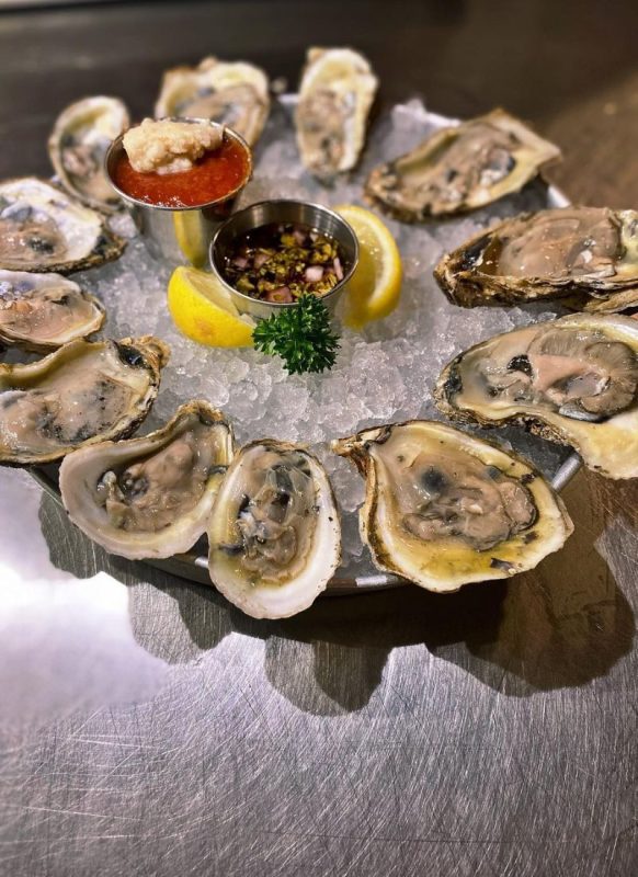 A dozen oysters at 42nd Street Oyster Bar in Raleigh