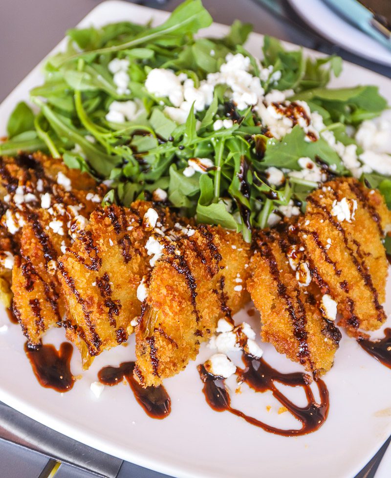 Fried Green Tomatoes on a plate