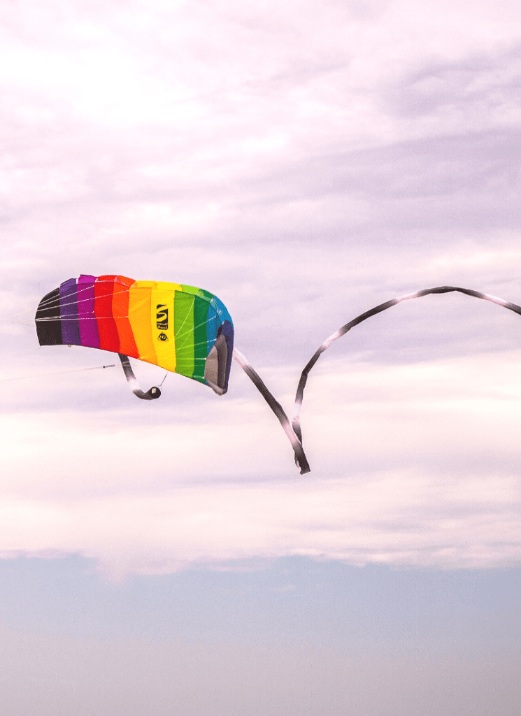 Kite flying in the sky in the Outer Banks