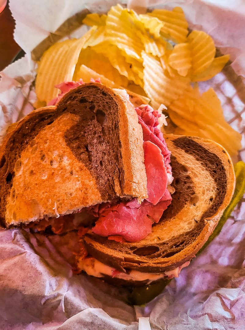 a reuben sandwich