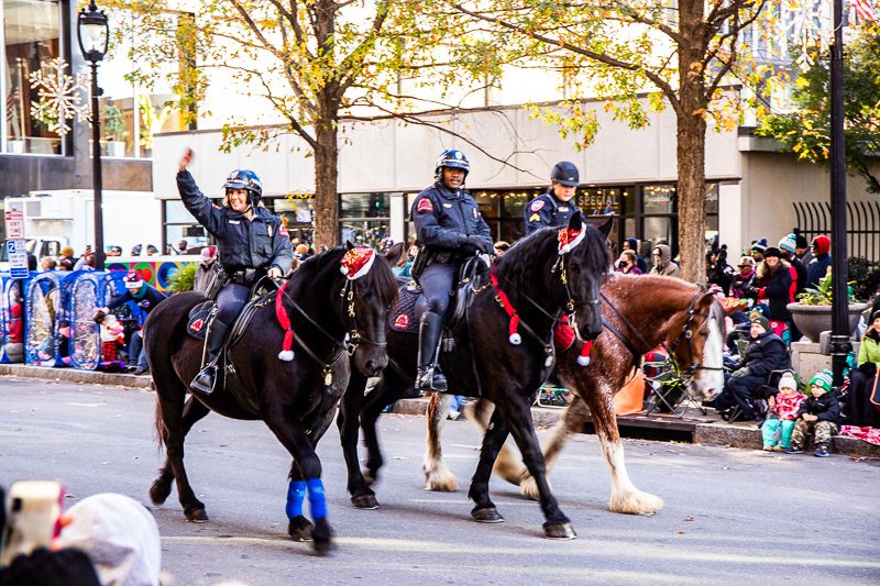Police on horse back