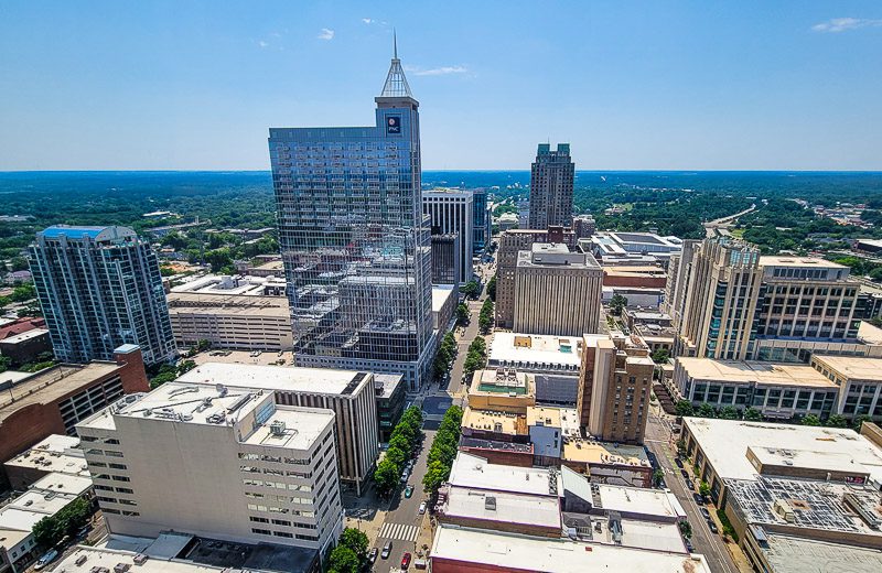 view of raleigh skyline