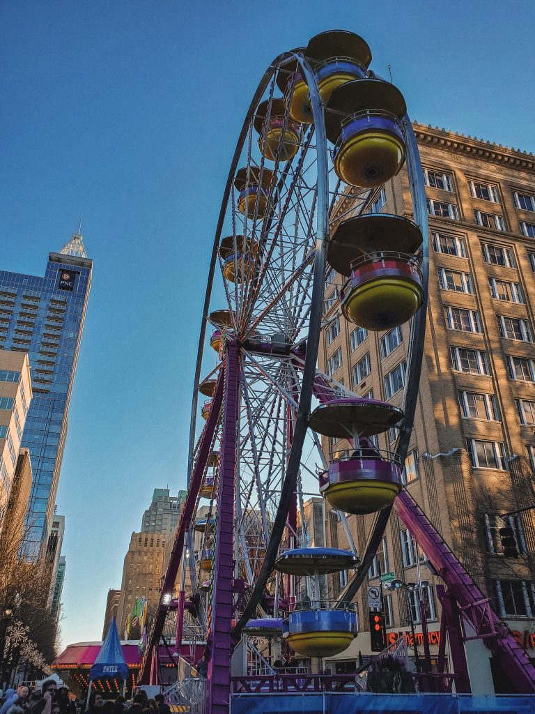 ferris wheel in downtown raleigh