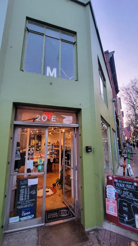green storefront
