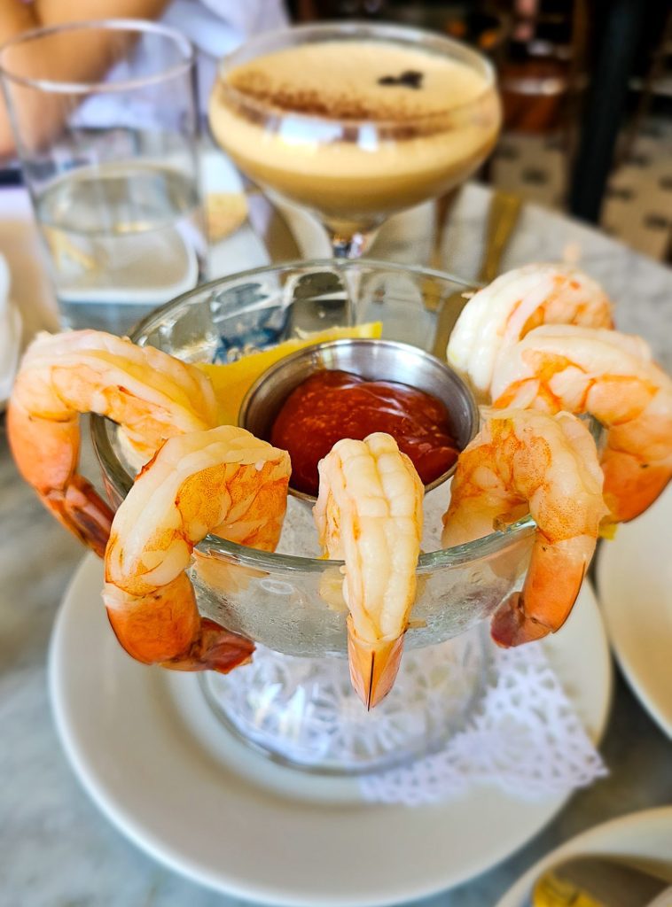 Cocktail shrimp appetizer