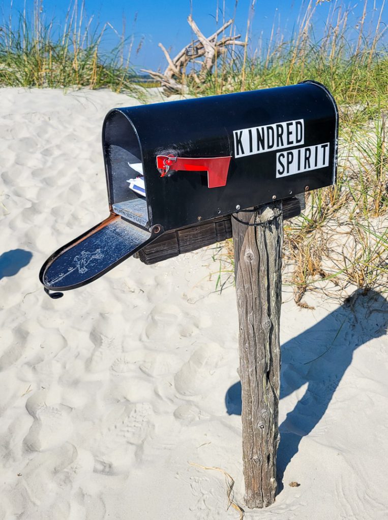 A Mailbox on a beach