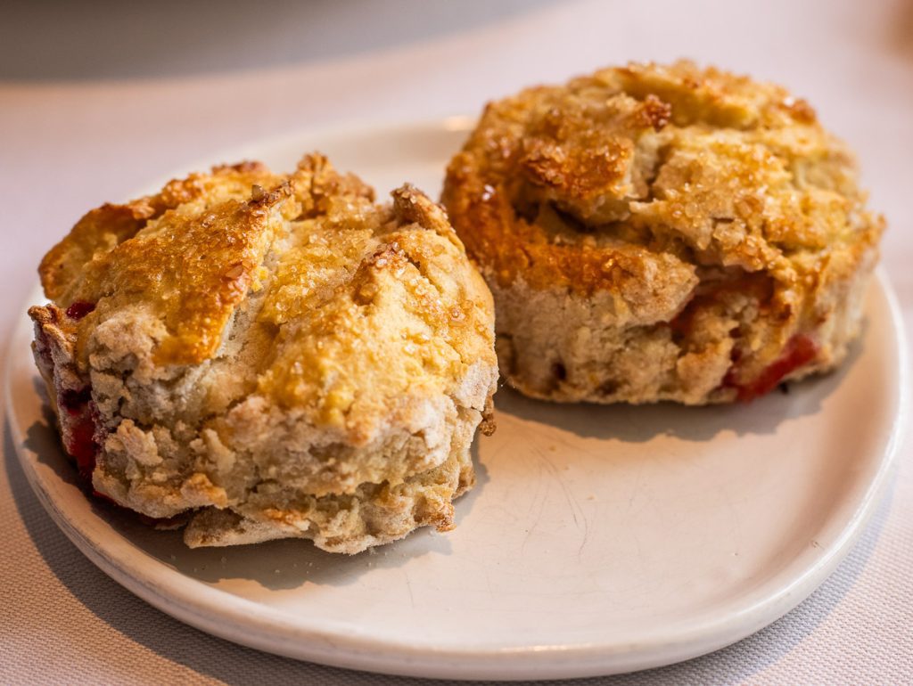 Scones on a plate