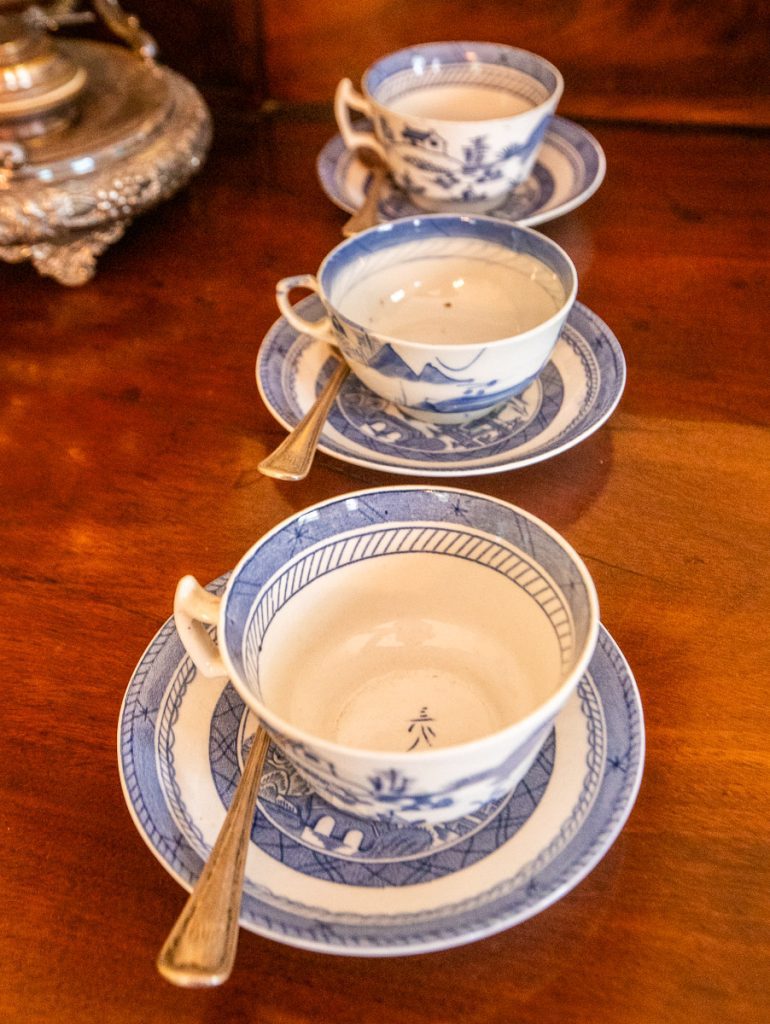 Antique plates and spoons